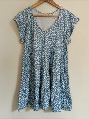 Altar'd State Light Blue Floral Dress